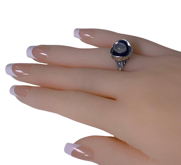 Walter Schluep Sterling Silver Sculptural handmade Ring, C.1970