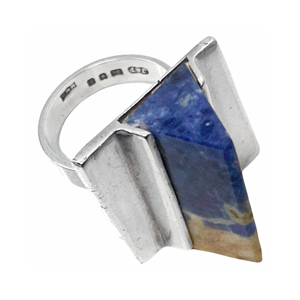1970’s Sodalite and Sterling Ring.