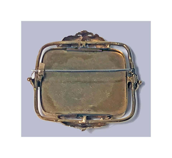 Swiss Gold Painted Miniature C.1800 attributed Anton Graff.