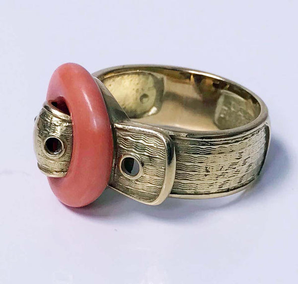 1970’s Piaget 18K Coral Ring.