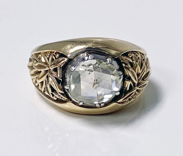 Antique Gold and Rose cut Diamond Ring C.1930