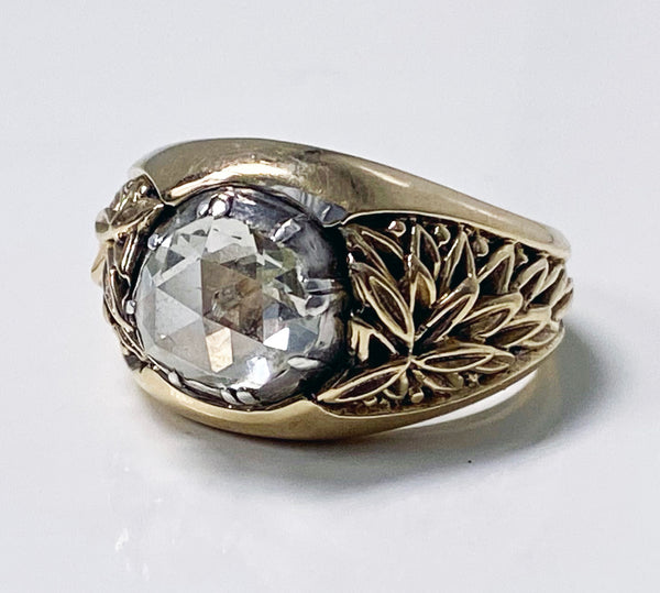 Antique Gold and Rose cut Diamond Ring C.1930
