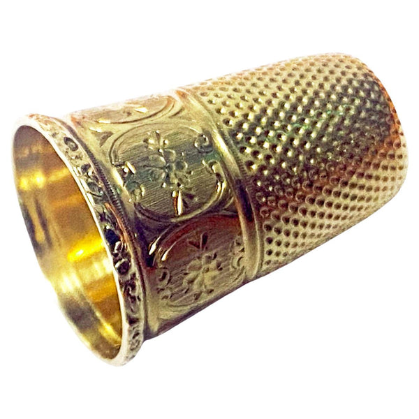 Antique French 18K gold Thimble C. 1890