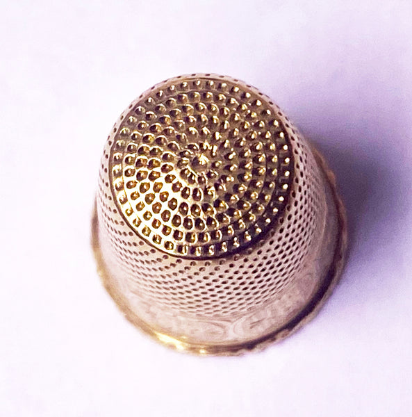 Antique French 18K gold Thimble C. 1890