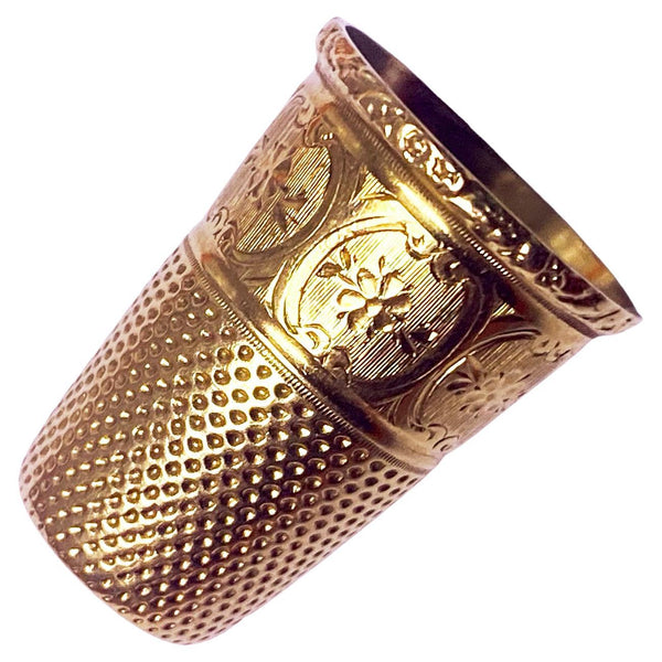 Antique French 18K gold Thimble C. 1890
