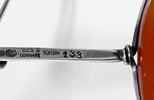 1970's Georg Jensen Sterling Red Agate Necklace Vivianna Torun