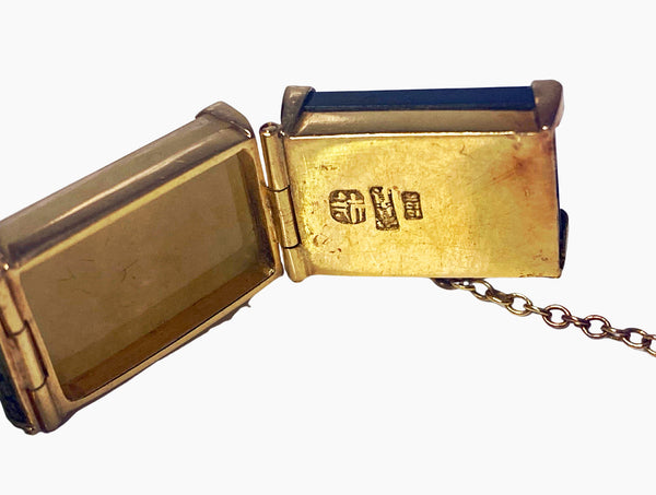 22K Jade panel Bracelet 20th century