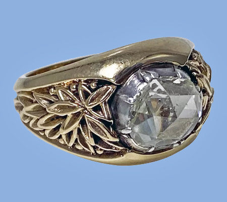 Antique Gold and Rose cut Diamond Ring C.1930