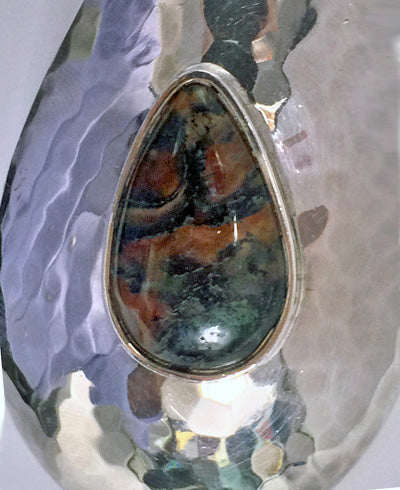 1970s Scandinavian Sterling Modernist Collar Necklace, Denmark