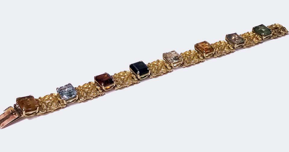 H. Stern 18K multi gem Bracelet 20th century