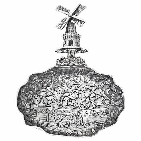Dutch silver spoon Groningen 1912 preserve sifter
