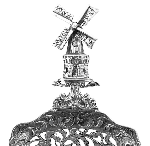 Dutch silver spoon Groningen 1912 preserve sifter