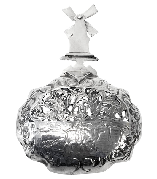 Dutch silver spoon Groningen 1912 preserve sifter