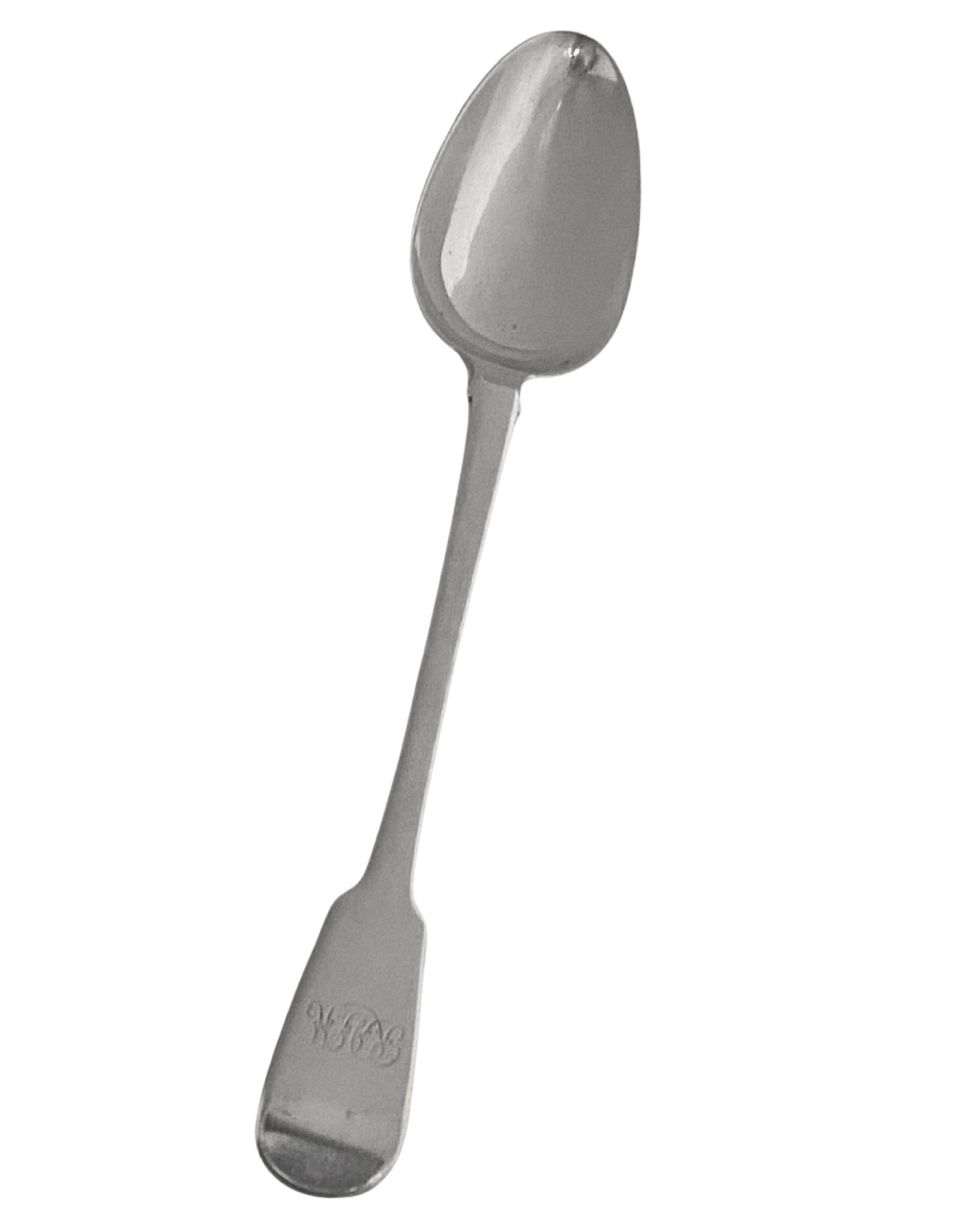 Antique Georgian Silver Serving Spoon, London 1818 William Eley and William Fearn