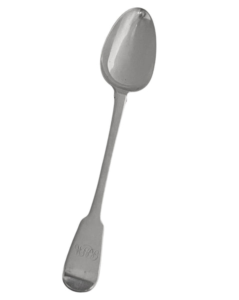 Antique Georgian Silver Serving Spoon, London 1818 William Eley and William Fearn