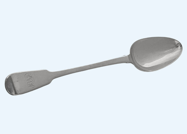 Antique Georgian Silver Serving Spoon, London 1818 William Eley and William Fearn