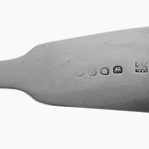 Antique Georgian Silver Serving Spoon, London 1818 William Eley and William Fearn