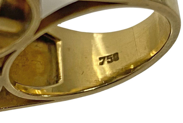 1970’s 18K Moonstone Modernism Ring.