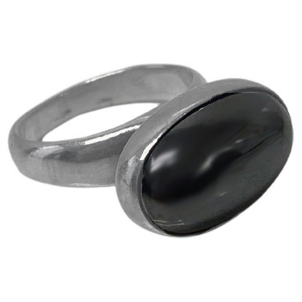 Georg Jensen Nanna Ditzel Ring C.1960 Hematite # 123B