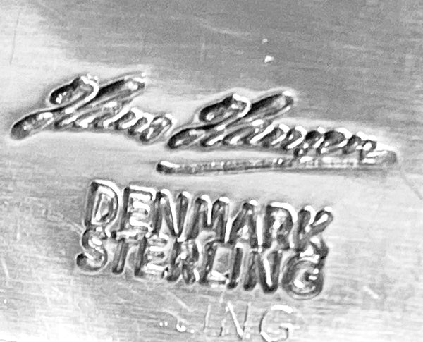 Hans Hansen Sterling wide Bangle Cuff Denmark C.1960
