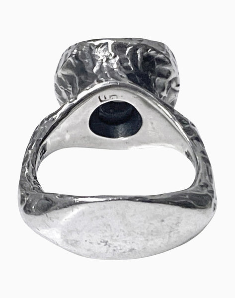 Walter Schluep Sterling Silver Sculptural handmade Ring, C.1970