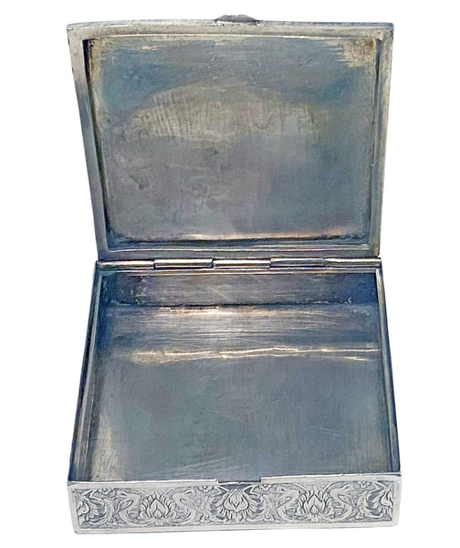 Antique Persian Silver Box C.1920.