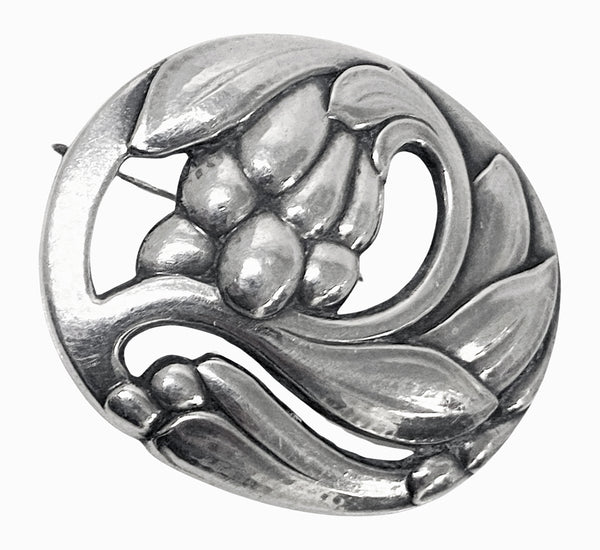 Georg Jensen Sterling Silver Blossom Pin C.1940 No 65