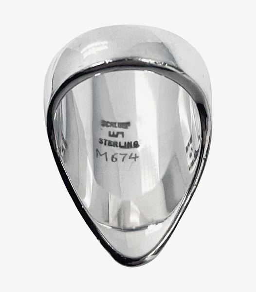 Walter Schluep 1980's Sterling Ring Montreal Canada