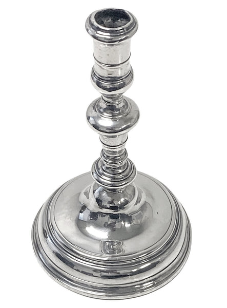 Queen Anne silver taperstick London 1704 Richard Syngin (Syng)