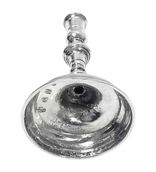 Queen Anne silver taperstick London 1704 Richard Syngin (Syng)