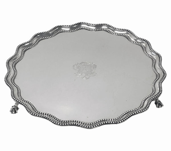 Mercers Company Garrard Antique Silver large Salver Garrard, London 1897