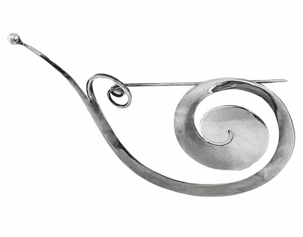 Georg Jensen Vivianna Torun Sterling large Pram Brooch No 392