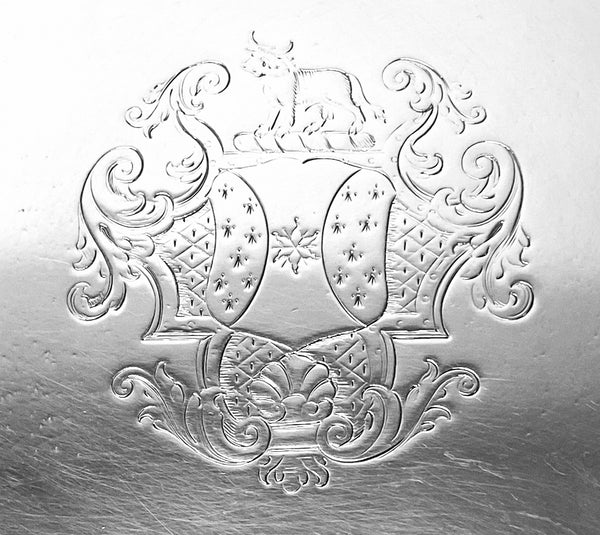 Georgian Silver Salver Tray London 1736 Gabriel Sleath