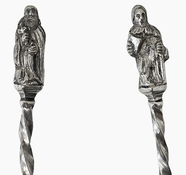 Antique Dutch silver Apostle spoons C.1900