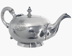 Antique Georgian Silver Teapot London 1771 William and James Priest