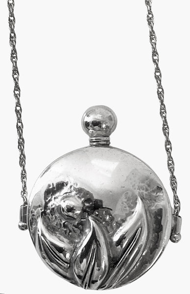 Art Nouveau Perfume Bottle Pendant Necklace C.1920