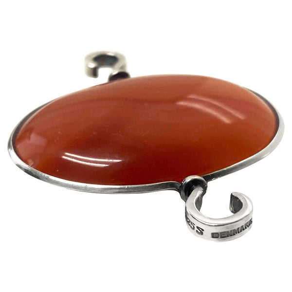 Georg Jensen Torun Red Agate Bangle No 203 C. 1960