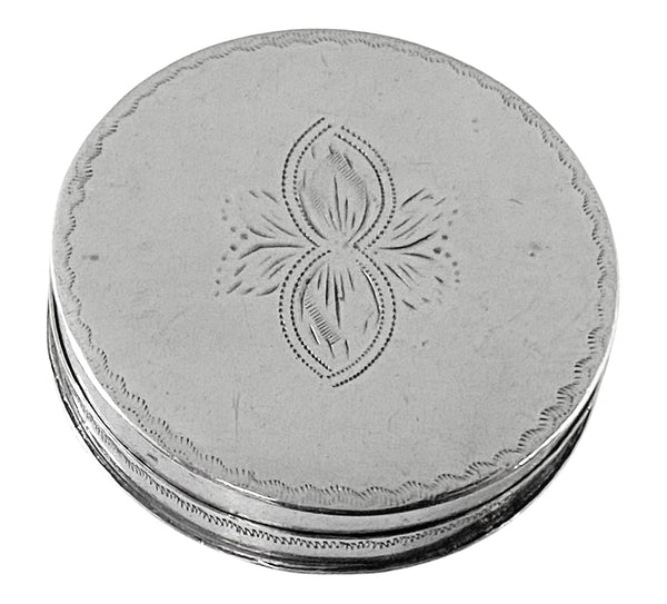 Georgian Silver patch or pill Box Birmingham 1793 Joseph Taylor