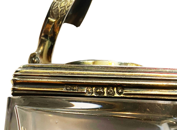 Antique Silver travelling Inkwell London 1839