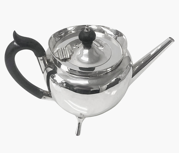 Mappin and Webb manner of Christopher Dresser Sterling Silver Teapot 1903