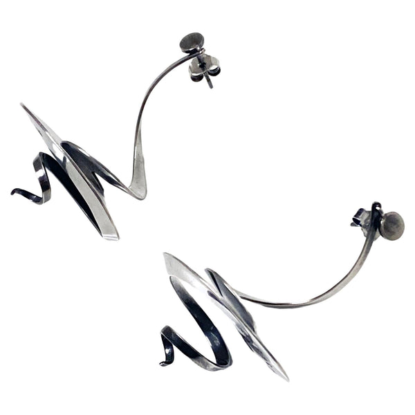 Georg Jensen Vivianna Torun Bülow-Hübe Sterling Silver Earrings, No 369