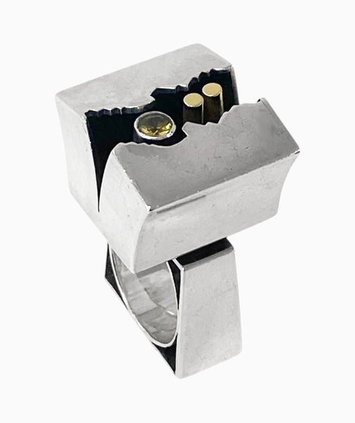 Walter Schluep Sterling silver 18K Gold Ring