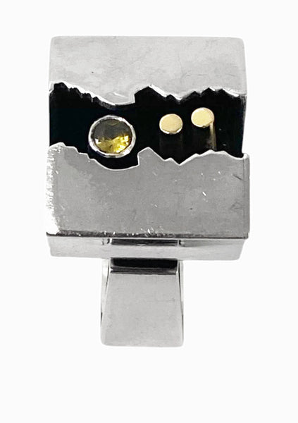 Walter Schluep Sterling silver 18K Gold Ring