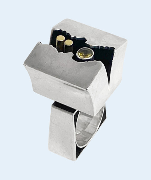 Walter Schluep Sterling silver 18K Gold Ring