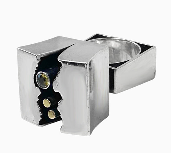Walter Schluep Sterling silver 18K Gold Ring