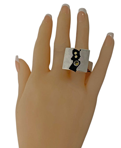 Walter Schluep Sterling silver 18K Gold Ring