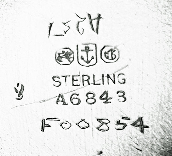 Pair of Antique Gorham Sterling Silver Column Candlesticks 1912