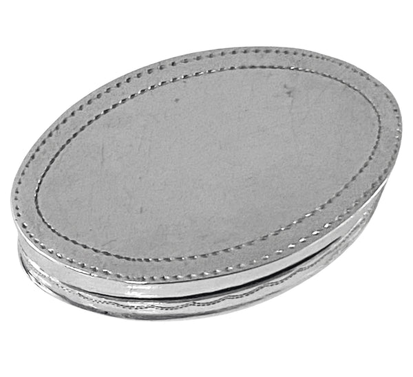 Georgian Silver patch or pill Box Birmingham 1801 Joseph Taylor