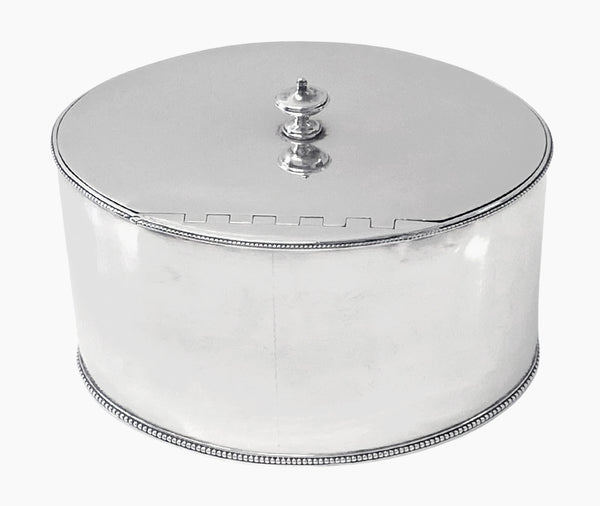 Hester Bateman Georgian Silver Tea Caddy London 1786.