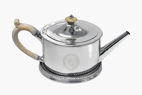 Hester Bateman Georgian Silver Teapot and stand London 1788